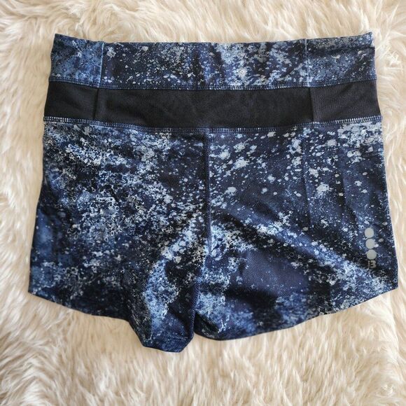 Bench Womens Active Athletic Shorts Inside Pocket Blue Black NWT - Picture 2 of 6